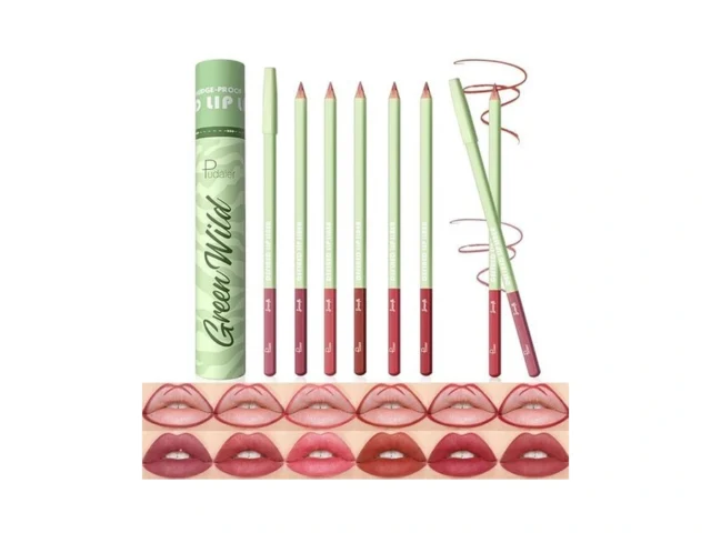 Pudaier 6-color Lip Liner Pencil – Matte Velvet Lip… Code