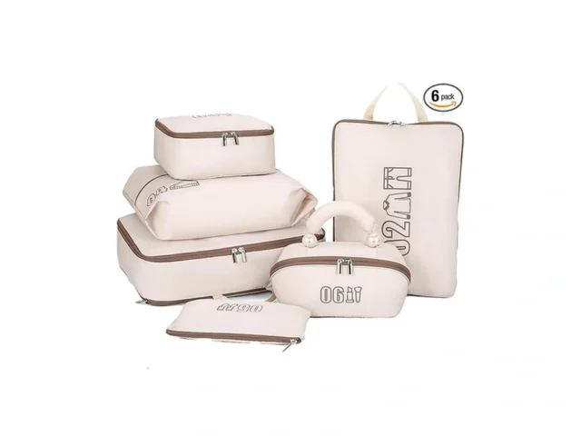 6 Set Compression Packing Cubes For Travel Gifts… Code