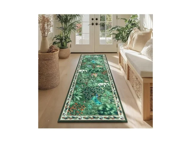 Yamaziot Hallway Runner Rug 2×6 Jungle Animal Print… Code