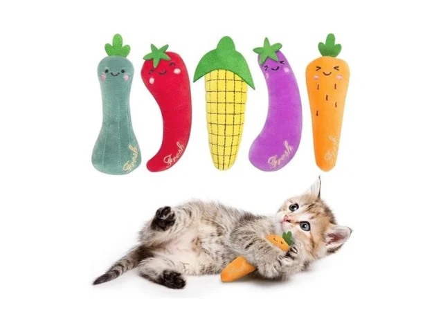 Etekyer Catnip Cat Toys 5 Pack Plush Cat Nip Toys… Code