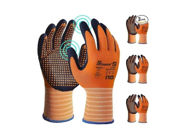 Schwer 3 6 12 Pairs Safety Work Gloves Microfoam… Code