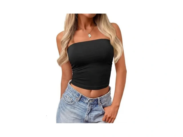 Prettygarden Women Tube Tops Strapless Going Out… Code