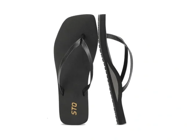 Stq Flip Flops Womens Square Toe Sandals Arch… Code