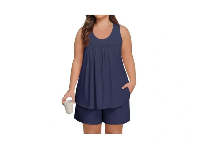 Lastshe Plus Size Pajama Set For Women Summer… Code