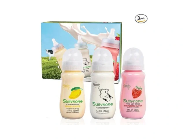 280ml Yogurt Drink Reusable Glass Bottle 3-pack… Code