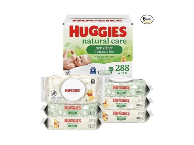 Huggies Natural Care Sensitive Baby Wipes Unscented…