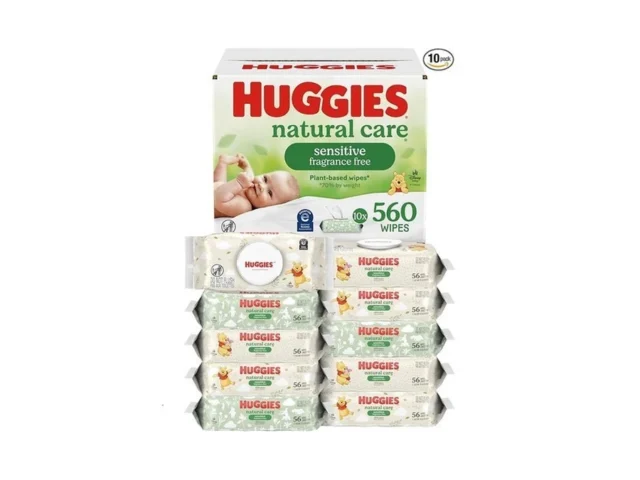 Huggies Natural Care Sensitive Baby Wipes Unscented…