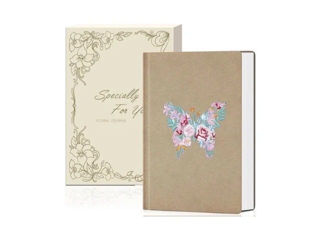 Minicagie Embroidered Fabric Journal For Women A5… Code