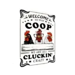Amazon code: Carastora Funny Chicken Sign Retro Tin S