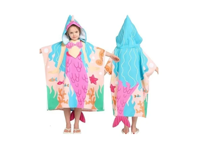 Joiedomi Kids Beach Towels With Hood For 3-10 Years… Code