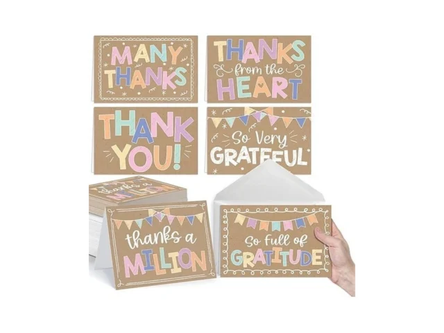 Hadley Designs Bulk Thank You Cards With Envelopes… Code