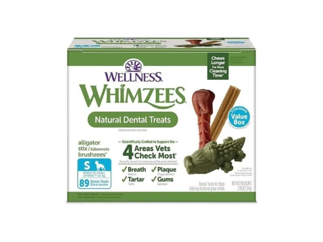 Wellness Whimzees Value Pack Dog Dental Treat Chews…