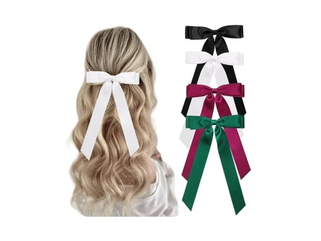 Feinigesi Satin Hair Accessories 4 Pcs Bowknot… Code