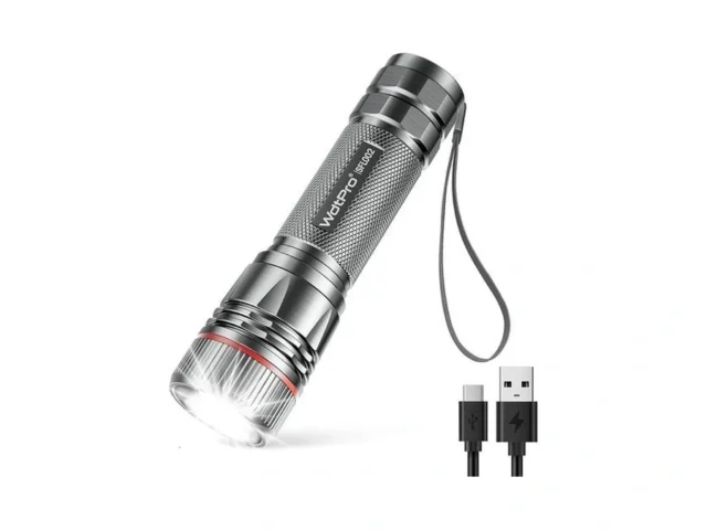 Wdtpro Rechargeable Flashlights High Lumens 1 Pack… Code