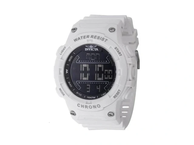 Invicta Invicta Racing Men 52mm Plastic White Black…