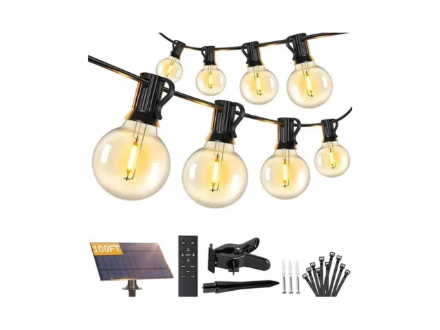 Brightever 100ft Solar String Lights Outdoor With… Code