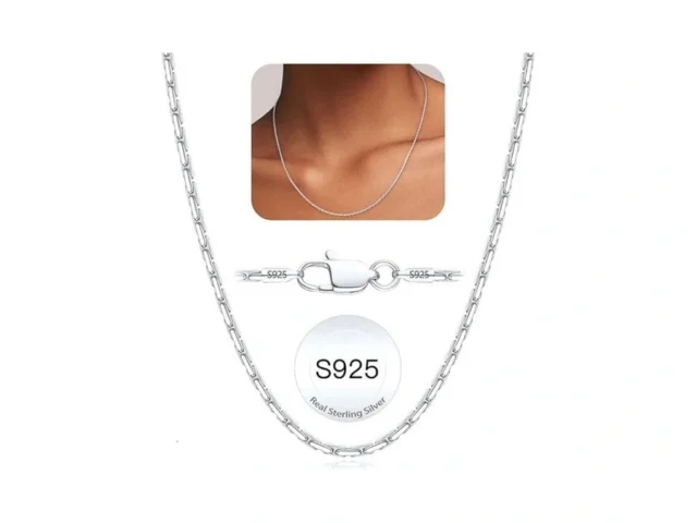 Gemaze 925 Sterling Silver Chain Necklace For Women…