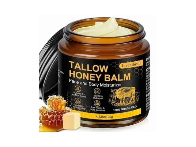 Organic Beef Tallow Honey Balm For Skin Face… Code