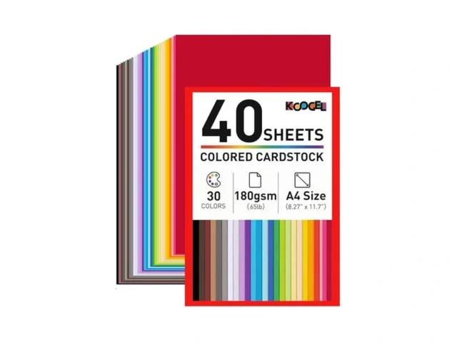 Koogel 40 Sheets Colored Cardstock 8 27 X 11 7 A4… Coupon