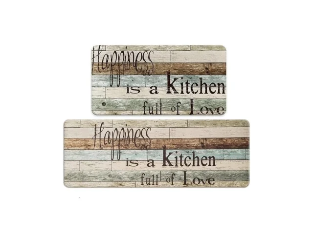 Freshmint Farmhouse Kitchen Mats Sets 2 Piece… Coupon