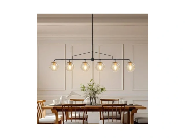Lzawvm Modern Linear Chandelier Black And Gold… Coupon