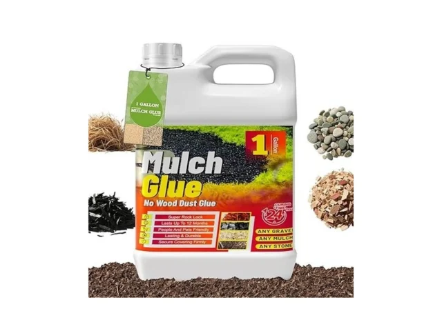 Mulch Glue For Landscaping – 1 Gallon 128 Oz Strong…