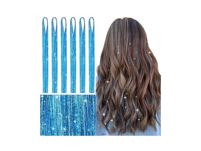 Wennalife Hair Tinsel For Girls Sky Blue Fairy Kit… Code
