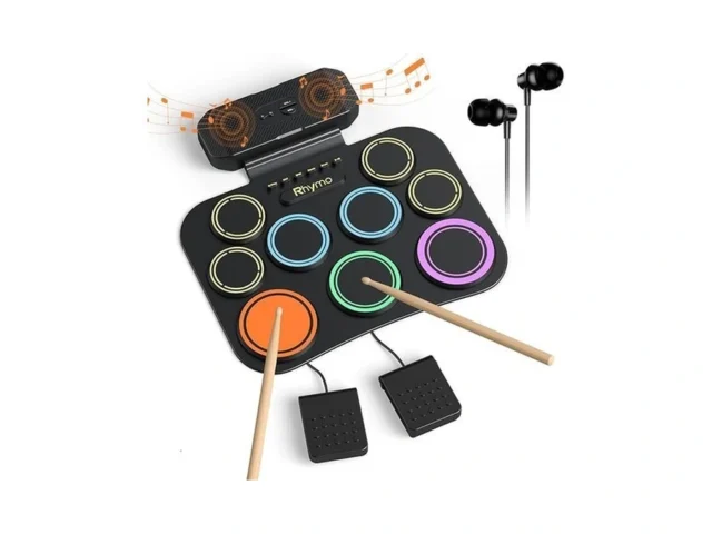 Rhymo Electronic Drum Set 9-pad Roll-up With… Code