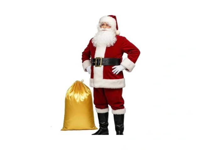 Potalay Men S Deluxe Santa Suit 11pc Christmas… Code