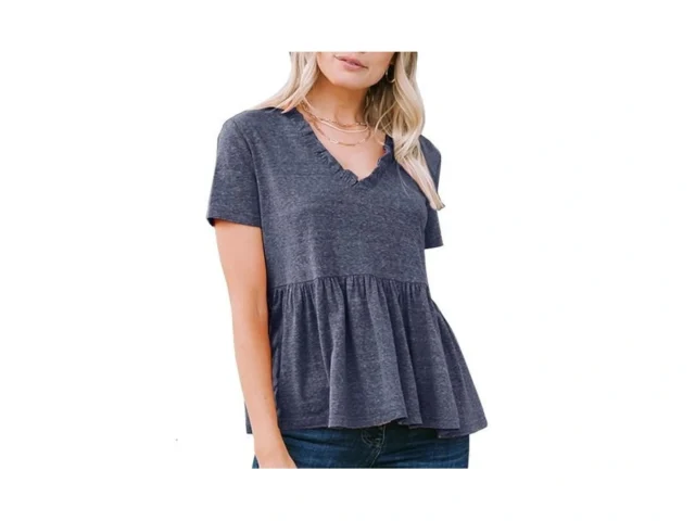 Exlura Women S Summer Crop Babydoll Peplum Tops… Code