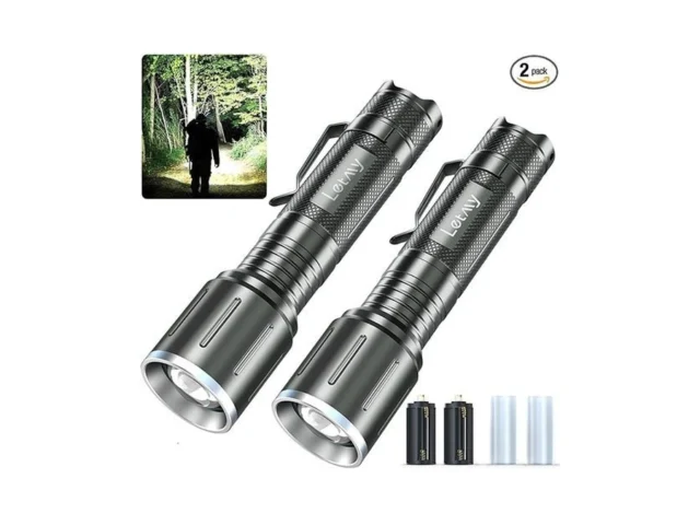 Letmy Led Flashlight 2 Pack – Super Bright Tactical… Code