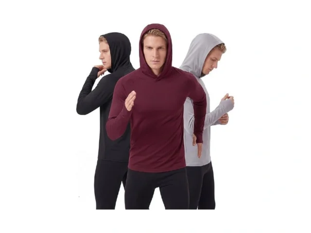 Simlakey 3 Pack Mens Lightweight Athletic Hoodies… Code