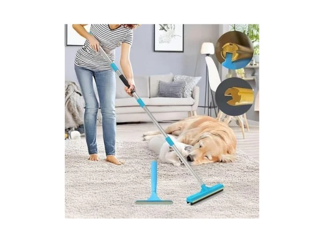 Yuloosi Upgraded Carpet Rake For Pet Hair Removal… Code