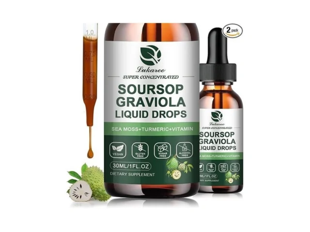2 Pack Soursop Graviola Leaf Extract Liquid Drop… Code