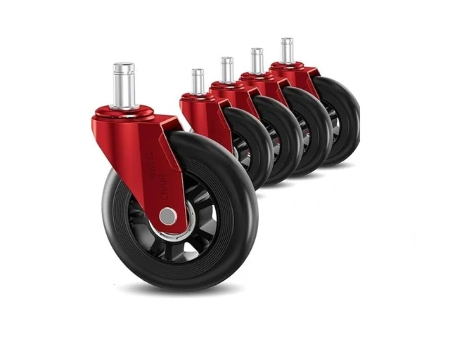 Tesumi Red Office Chair Wheels 3 Roller Blade… Code