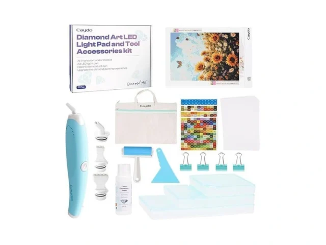 Caydo 31 Pcs All Inclusive Diamond Art Accessories… Code