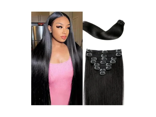 Qaore Clip In Hair Extensions Real Human Hair 20… Coupon