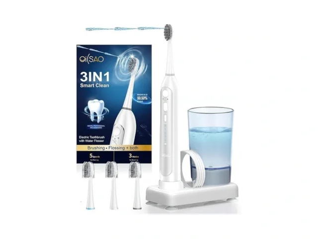 Oilsao Electric Toothbrush With Water Flosser Combo… Code