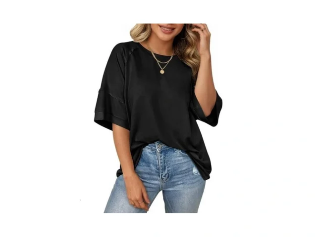 Cicy Bell Womens Oversized T-shirts Summer Crew… Code