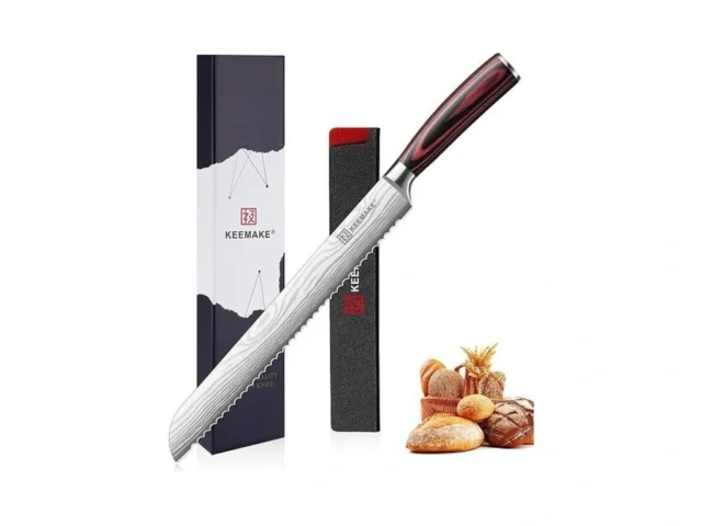 Keemake 10 Inch Bread Knife For Homemade Bread -… Code