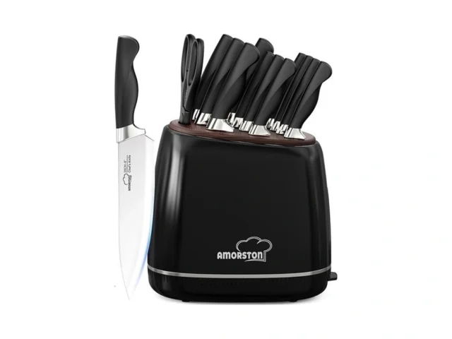 Knife Set Amorston 14-piece Kitchen Knives Set With… Code