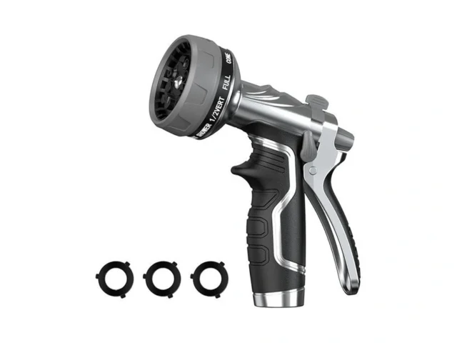 Garden Hose Nozzle Heavy Duty Metal Water Hose… Code