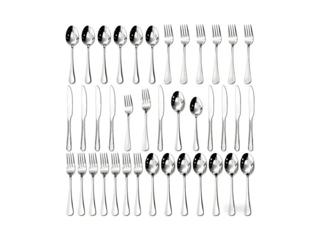40-piece Silverware Set For 8 18 10 Stainless Steel… Code