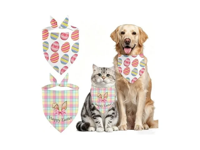 Yuboo Easter Spring Dog Bandanas 2pcs Boy And Girl… Code