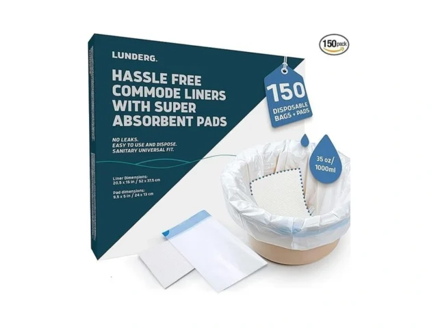 Lunderg Commode Liners With Absorbent Pads – Value… Coupon