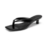 Amazon code: Athlefit Black Kitten Heels For Women Fl