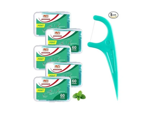 Laoye Floss Picks 300 Count Mint Dental Floss Picks… Code