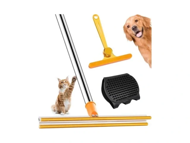 Covitkan 3 In 1 Carpet Rake For Pet Hair Removal… Code