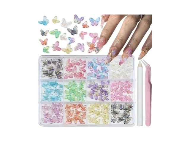 Semata Spring Summer Butterfly Nail Art Charms Cute… Code