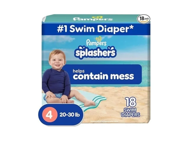 Pampers Swim Diapers – Splashers – Size 4 18 Count… Coupon